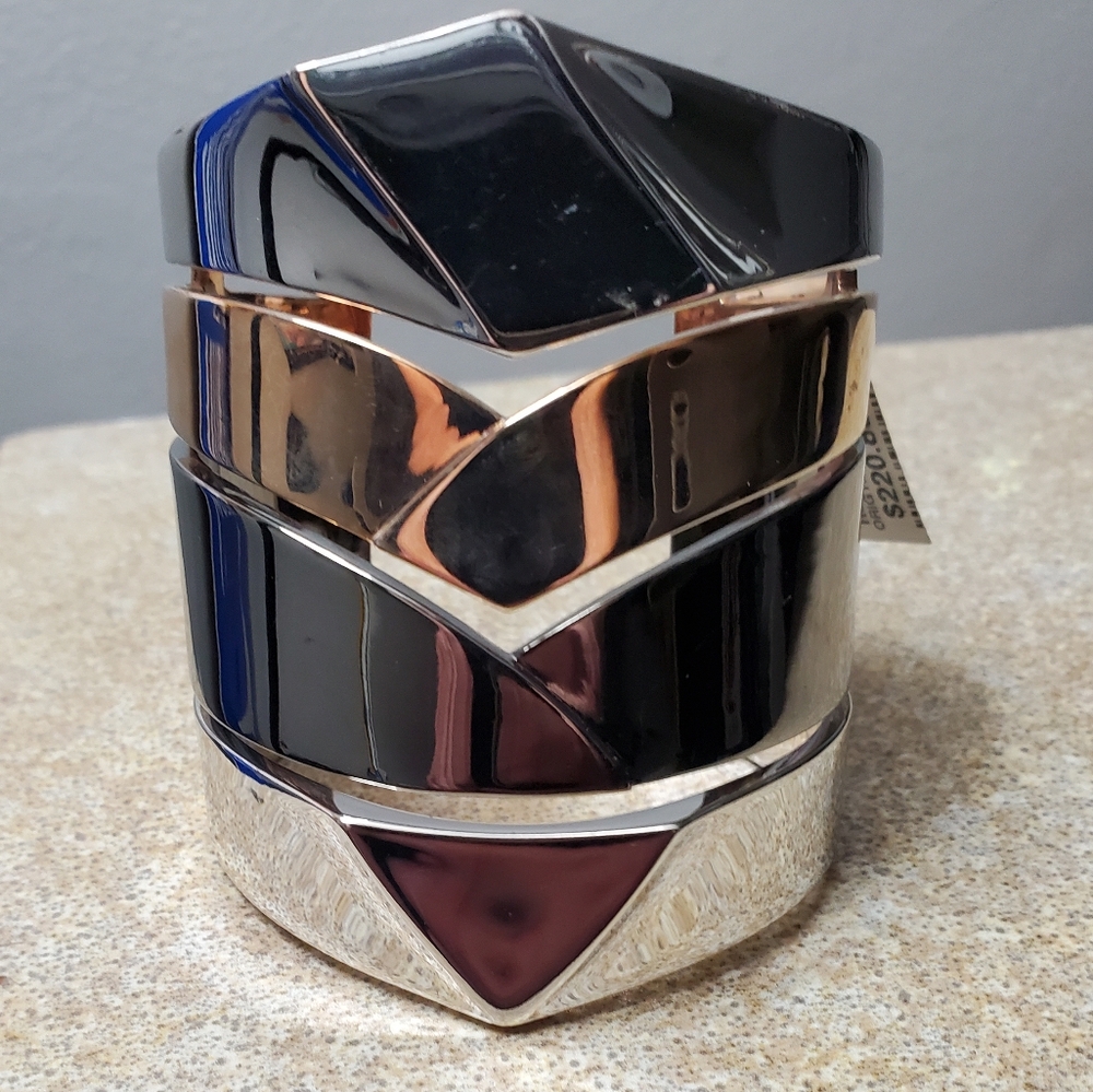 NWT - Avant-garde Jewelry - Rare Geometric Cuff Bangle - Statement Piece - Boho
